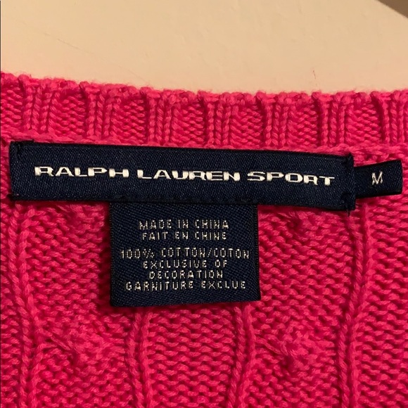 Ralph Lauren Pink Cable-knit Sweater- two sizes - Picture 3 of 7
